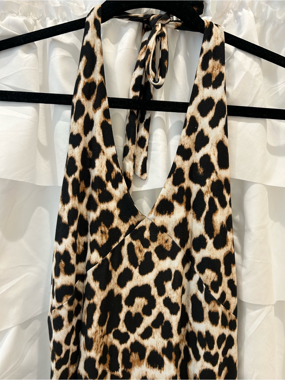 No Boundaries Leopard-Print Maxi Dress in Brown and Cream